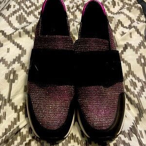 Michael Kors, Women’s Neo Flex Logo Slip-On Wedge Sneakers